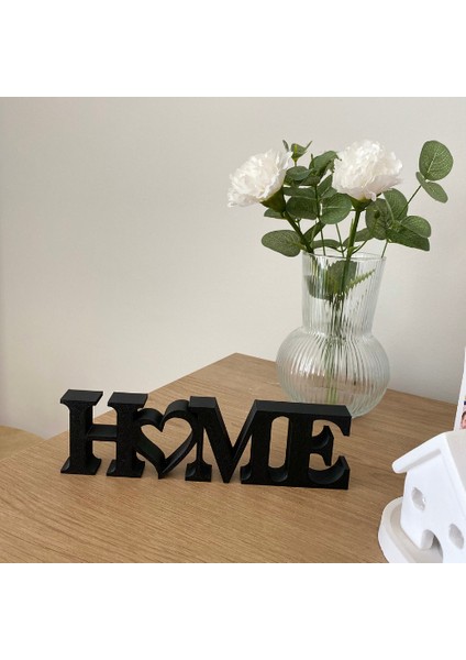 Home Yazılı Dekoratif Biblo ve Masaüstü Dekor - Siyah 22 cm x 6 cm (Büyük Boy) fırsatları