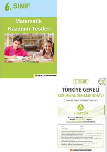 6. Sınıf Matematik Tarama Test Sınav Kitabı – Kurumsal Deneme Sınavı