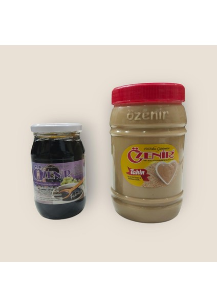 Tahin & Pekmez Efsane İkilisi 400 gr Üzüm Pekmezi - 1000 gr Tahin