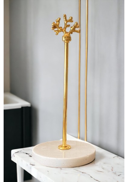 Dekoratifli Doğal Mermer Gold Metal Mercan Rulo Havluluk & Peçetelik fiyatları