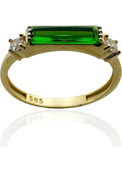 Zümrüt Taş Üst Kalite Özel Tasarım Altın Yüzük fiyatları