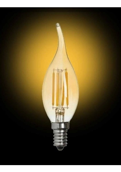 4W Rustik Amber Kıvrık Buji LED E-14 Ampul fiyatları