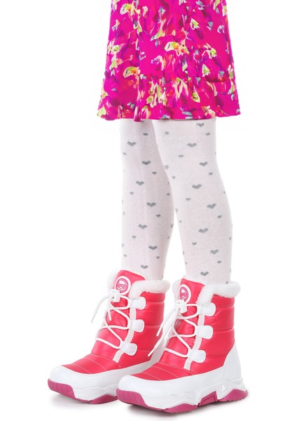 Alison Bağcıklı Kız Çocuk Kar Botu Fuşya - Pembe modelleri