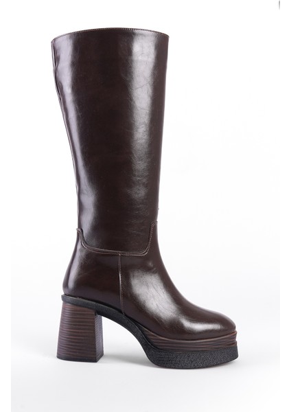 Yuvarlak Burunlu Topuklu Kadın Çizme fırsatları