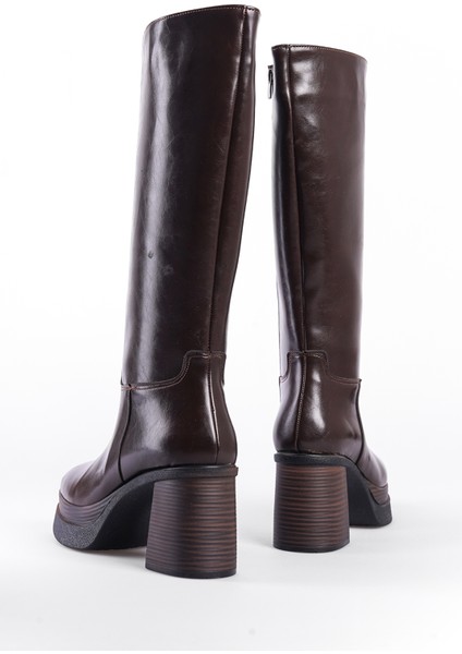 Yuvarlak Burunlu Topuklu Kadın Çizme indirimleri