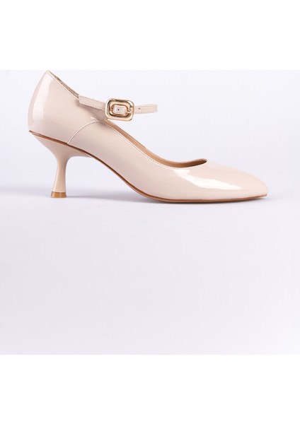 Yuvarlak Burunlu Tokalı Orta Topuklu Kadın Ayakkkabı fiyatları
