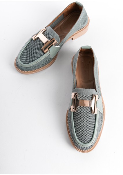 Capone Outfitters Triko H Tokalı Kadın Loafer Ayakkabı