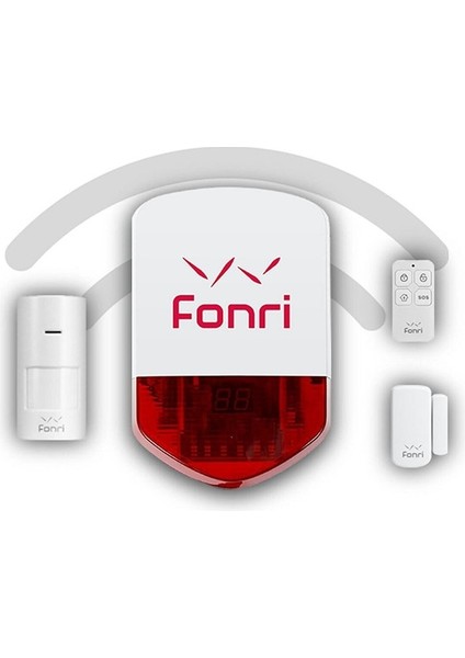 Wi-Fi Akıllı Alarm Kablosuz Akıllı Güvenlik Sistemi Seti Haber Veren Ekonomik Hırsız Alarm Seti