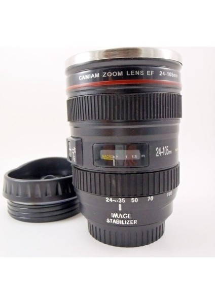 Elektromilas Objektif Görünümlü Termos Bardak