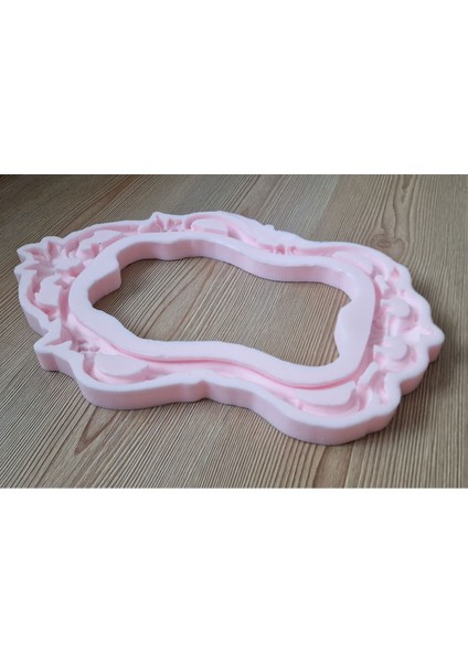 44CM Çerçeve Silikon Kalıp K-639, Kokulu Taş Sabun Alçı Mum Kalıbı
