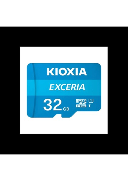 Kıoxıa 32GB Exceria, LMEX1L032GG2, Uhs-1,  CL10, 100MB/S, Microsd Kart Bellek (Sd Adaptörlü)