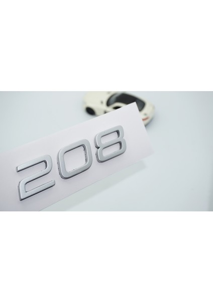 Peugeot 208 Ön Kaput 2022+ Gri Abs Logo Amblem
