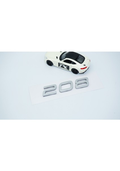 Peugeot 208 Ön Kaput 2022+ Gri Abs Logo Amblem