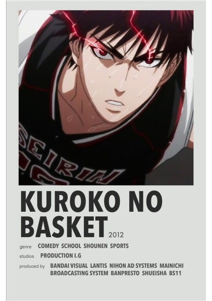 Rollas Store Kuroko No Basket Anime A4 Boy Poster