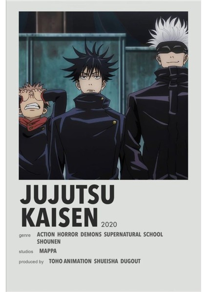 Rollas Store Jujutsu Kaısen Anime A4 Boy Poster