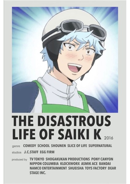 Rollas Store The Disastrous Life Of Saiki K Anime A4 Boy Poster