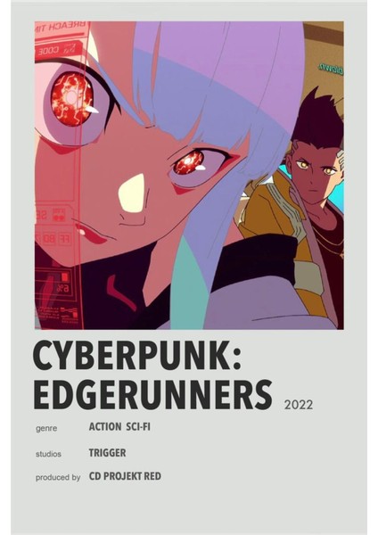 Rollas Store Cyberpunk Anime A4 Boy Poster