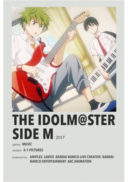 Rollas Store The Idolmaster Sıde M Anime A4 Boy Poster