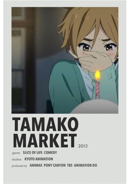 Rollas Store Tamako Market Anime A4 Boy Poster