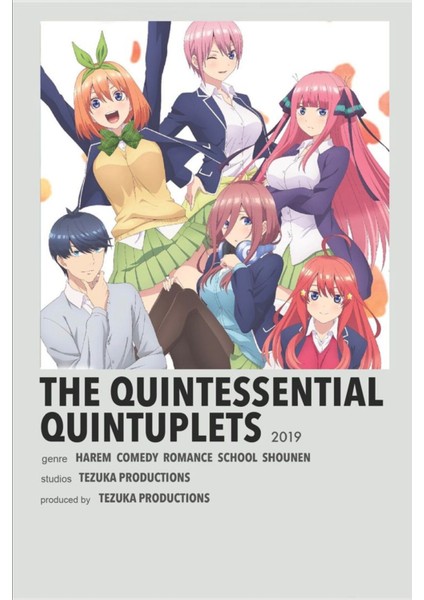 Rollas Store The Quintessential Quintuplets Anime A4 Boy Poster