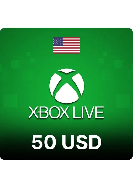 Xbox 50 Usd - Xbox Live Card - Xbox Hediye Kartı