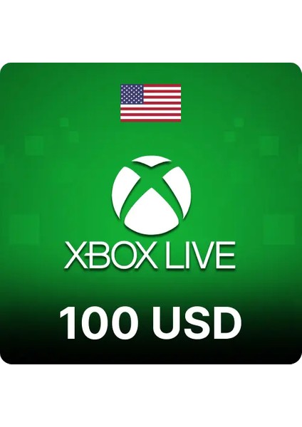 Xbox 100 Usd - Xbox Live Card - Xbox Hediye Kartı