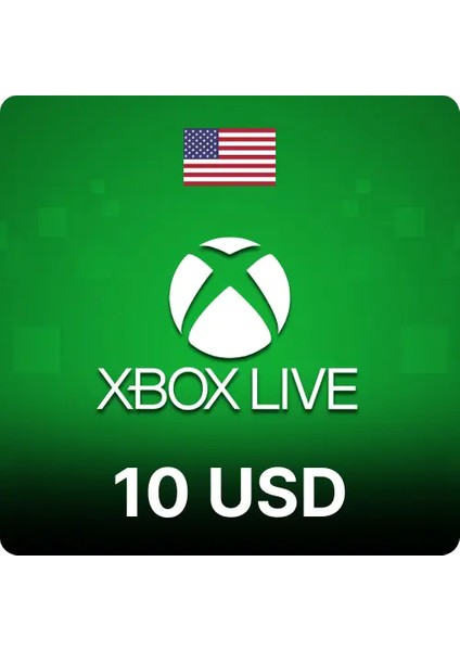 Xbox 10 Usd - Xbox Live Card - Xbox Hediye Kartı