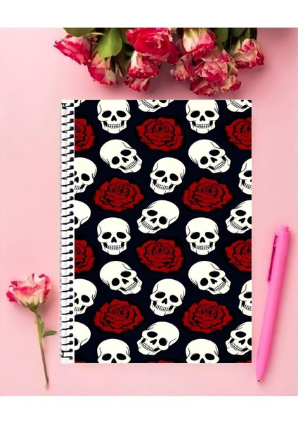 Rollas Store Gotik Temalı A4 Boyutu Telli Defter