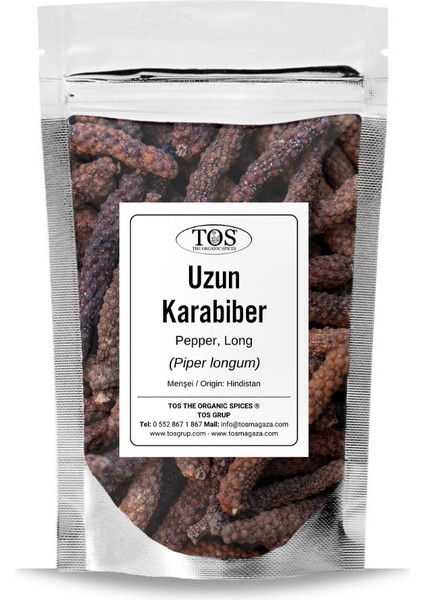 TOS The Organic Spices Uzun Karabiber 500 gr