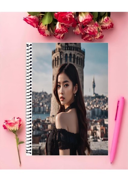 Rollas Store Blackpink Türkiye Kpop Defter 1 Adet Özel Tasarım A4 Boyutu Telli Orta Boy Defter