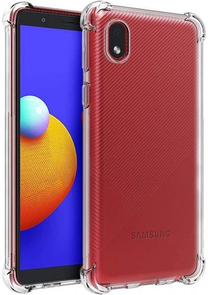 Samsung Galaxy A01 Core Kılıf Köşeleri Anti Şok Özellikli Olex Tpu Silikon Kapak