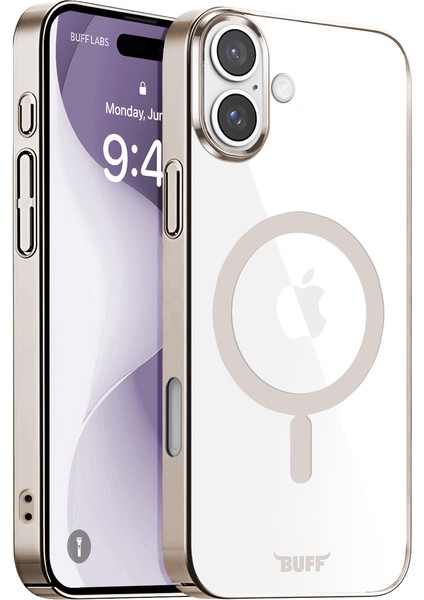 Buff iPhone 16 Plus Magsafe Slim Fit Kılıf Titanyum Gray
