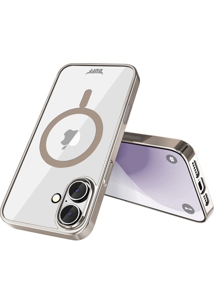 Buff iPhone 16 Plus Magsafe Slim Fit Kılıf Titanyum Gray