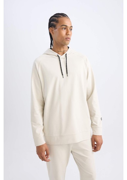 Fit Standart Fit Kapüşonlu Sporcu Sweatshirt D6827AX24AU
