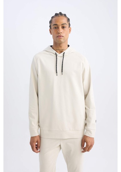 Fit Standart Fit Kapüşonlu Sporcu Sweatshirt D6827AX24AU