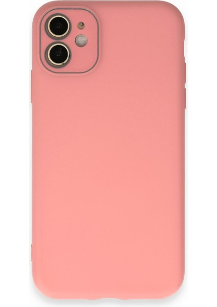 Apple iPhone 12 Kılıf Pürüzsüz Soft Yüzey Içi Kadife Kamera Lens Korumalı Lansman Glass Silikon Kapak
