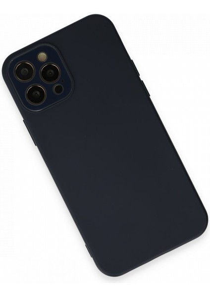 Apple iPhone 12 Pro Max Kılıf Pürüzsüz Soft Yüzey Içi Kadife Kamera Lens Korumalı Lansman Glass Silikon Kapak