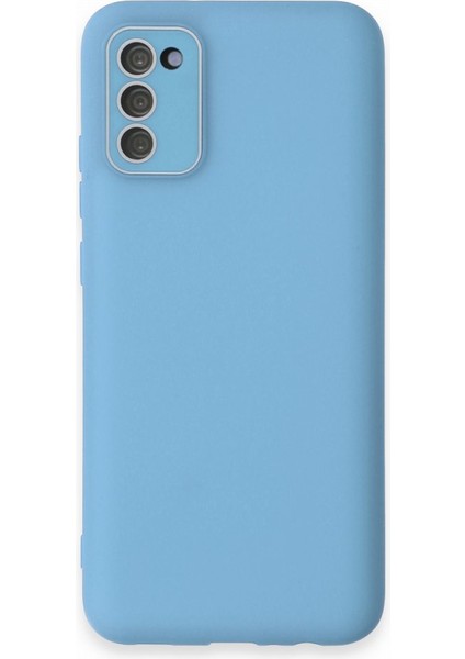 Samsung Galaxy A02S Kılıf Pürüzsüz Soft Yüzey Içi Kadife Kamera Lens Korumalı Lansman Glass Silikon Kapak