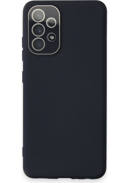Samsung Galaxy A72 Kılıf Pürüzsüz Soft Yüzey Içi Kadife Kamera Lens Korumalı Lansman Glass Silikon Kapak