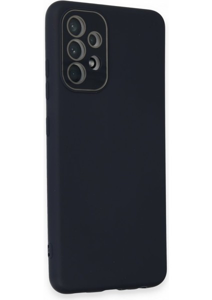 Samsung Galaxy A72 Kılıf Pürüzsüz Soft Yüzey Içi Kadife Kamera Lens Korumalı Lansman Glass Silikon Kapak