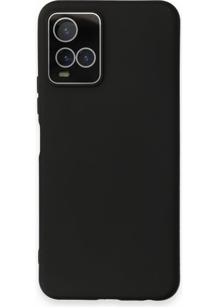 Vivu Y33S Kılıf Pürüzsüz Soft Yüzey Içi Kadife Kamera Lens Korumalı Lansman Glass Silikon Kapak