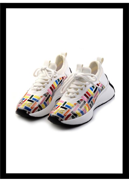 Beyaz Kadın Sneaker K01140430809