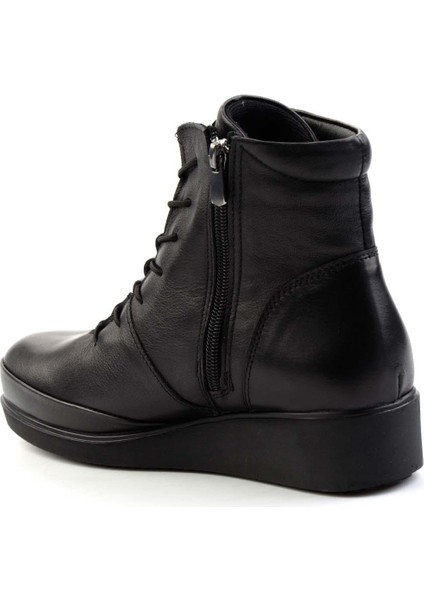 Siyah Hakiki Deri Kadın Bot & Bootie K02586224203 fırsatları