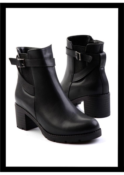 Siyah Kadın Bot & Bootie K02156200609
