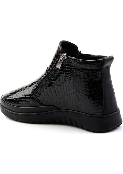 Siyah Kroko Hakiki Deri Kadın Bot & Bootie K02331190011 fırsatları