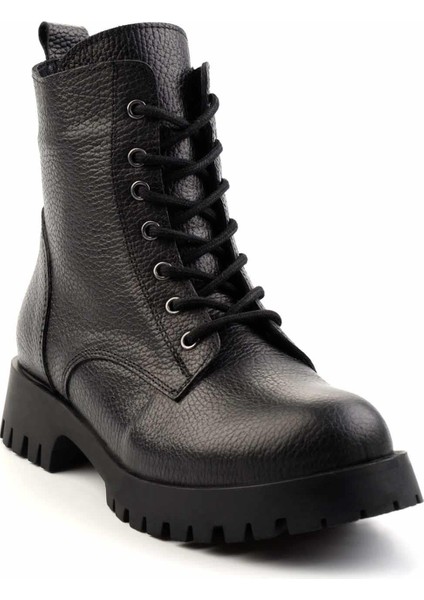 Siyah Hakiki Deri Kadın Bot & Bootie K02028700703 modelleri
