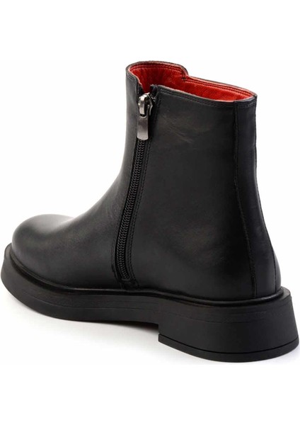 Siyah Hakiki Deri Kadın Bot & Bootie K02717251003 fırsatları