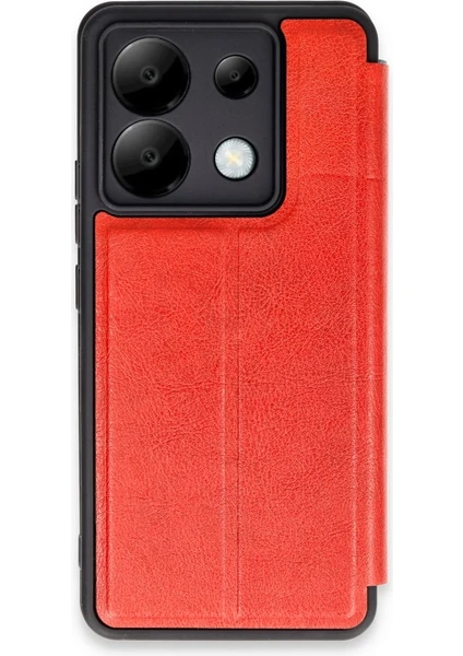 Xiaomi Redmi Note 13 Pro 5g Kılıf Yatay Standlı Kartlıklı Içi Silikon Dışı Deri Kapaklı Flip Cover Kapak