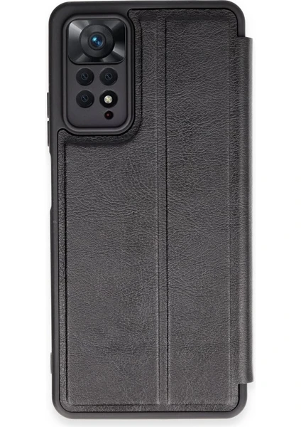 Xiaomi Redmi Note 12 Pro Kılıf Yatay Standlı Kartlıklı Içi Silikon Dışı Deri Kapaklı Flip Cover Kapak