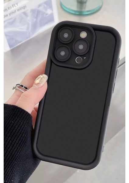 Apple iPhone 16 Pro Max Kılıf Yüksek Kenarlı Darbelere Karşı Ekstra Dayanıklı Silikon Viera Kapak